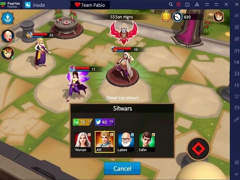 Team Revenant gameplay screenshot showing character selection and battle arena